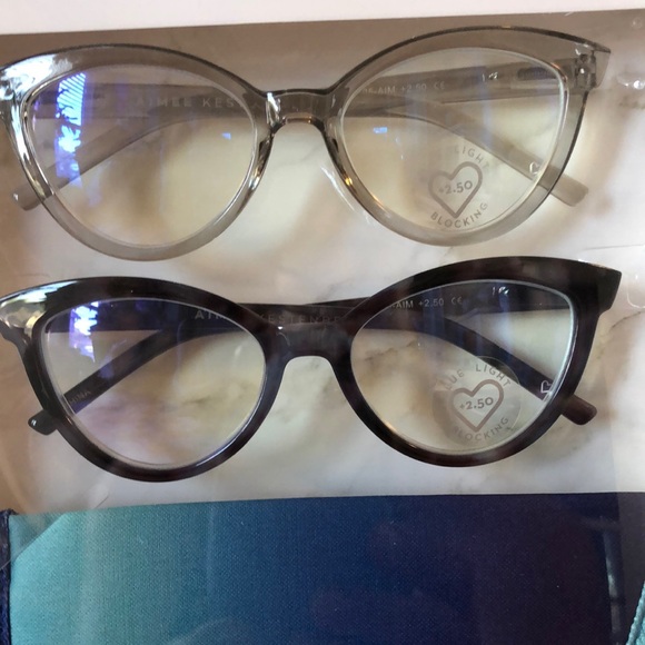 NEW In Box Aimee Kestenberg Blue Light Blocking Reading Glasses 2.5 - Picture 2 of 6